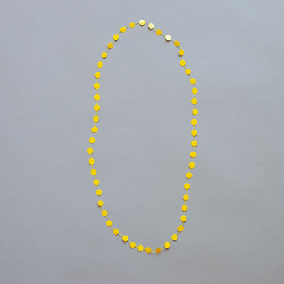 'Paper pearls' necklaces