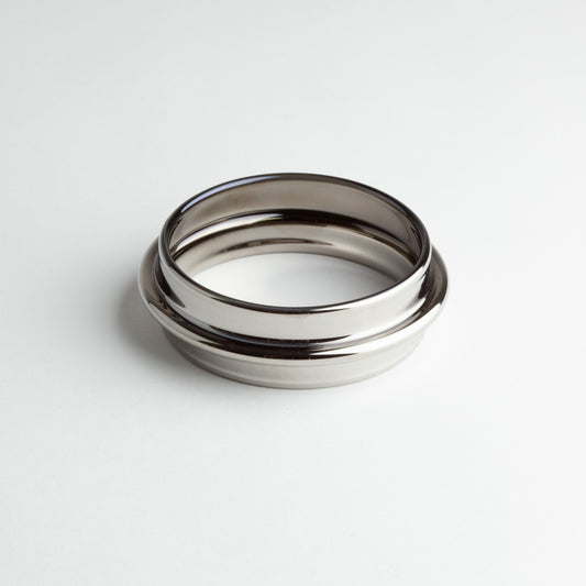 'BJM' bangle - silver