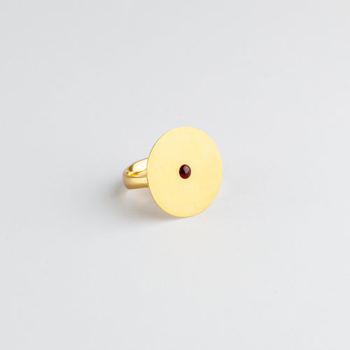 Gold ring with ruby & sapphire