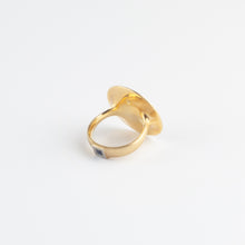 Gold ring with ruby & sapphire