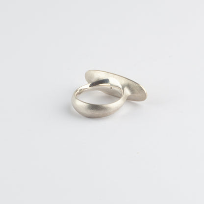 Ellipse gold & silver ring