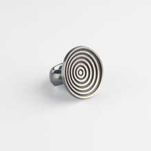 Large black & silver ring