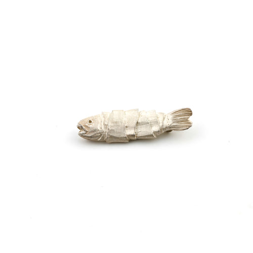 'Lucky Fish' brooch - silver