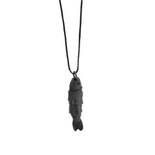 'Lucky Fish' pendant - black