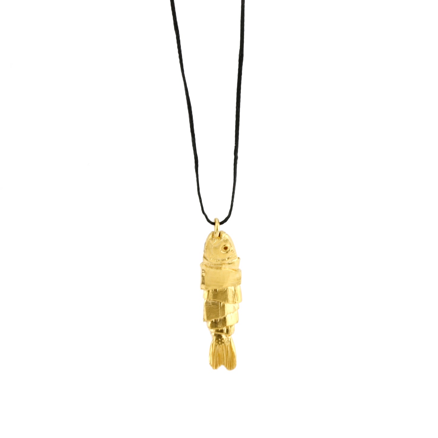 'Lucky Fish' pendant - gold