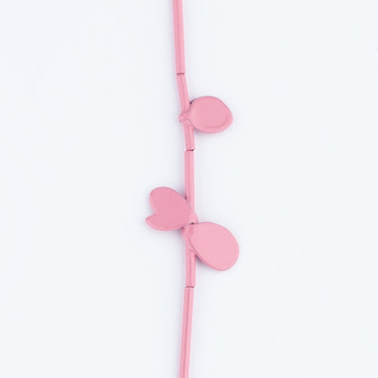 'Leaf' necklace - pink