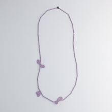 'Leaf' necklace - lilac