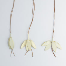 'Offerings: Wilted Champee' pendants - ivory