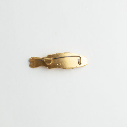 'Lucky Fish' brooch - gold