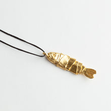 'Lucky Fish' pendant - gold