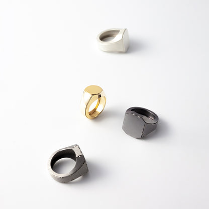 'Sign.et Antique' ring - dark grey