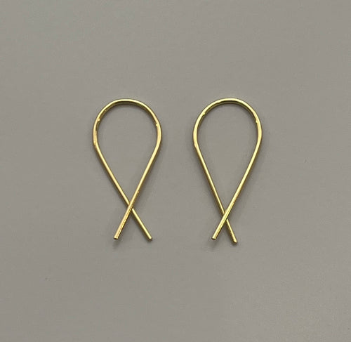'X' earrings