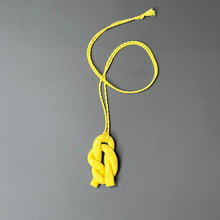 Porcelain pendant - yellow