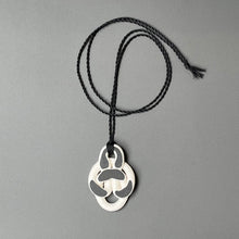 Porcelain pendant - black & white