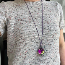 'BI2 mini' pendant - magenta
