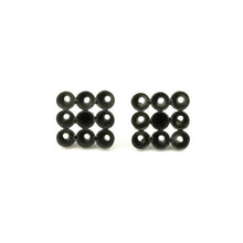 'Cone' stud earrings - black