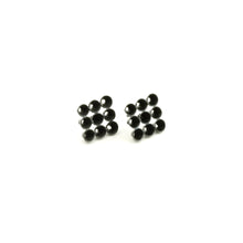 'Cone' stud earrings - black