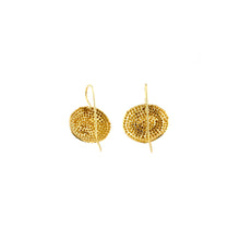 'Punched dot' hook earrings