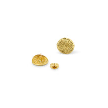 'Punched dot' stud earrings