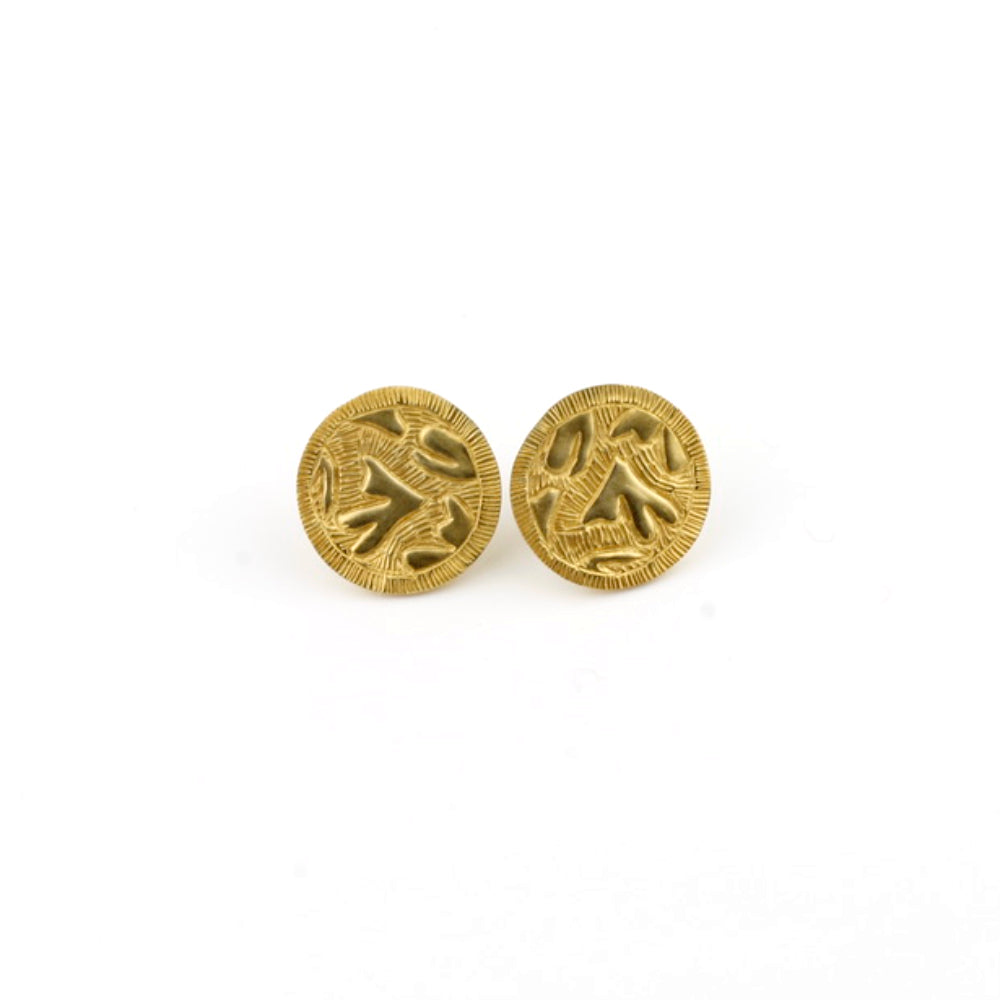 'Relic' stud earrings