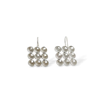 'Cone' hook earrings - silver