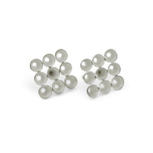 'Cone' stud earrings - silver