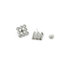 'Cone' stud earrings - silver