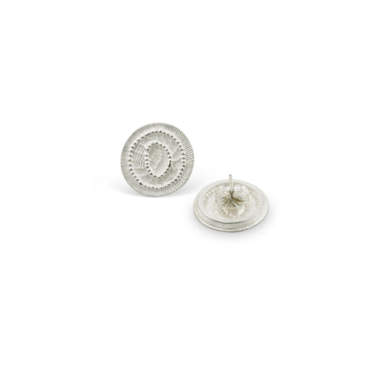 'Remnant' studs - silver