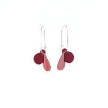 'Leaf' earrings (S) - red
