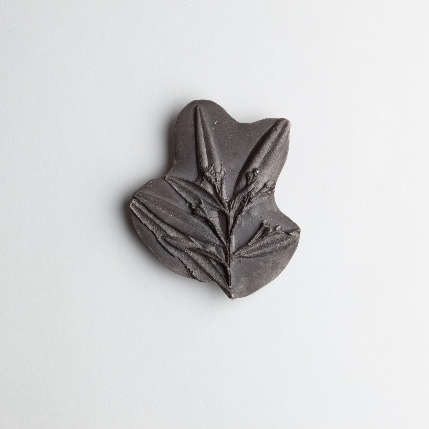 Blackened silver brooch