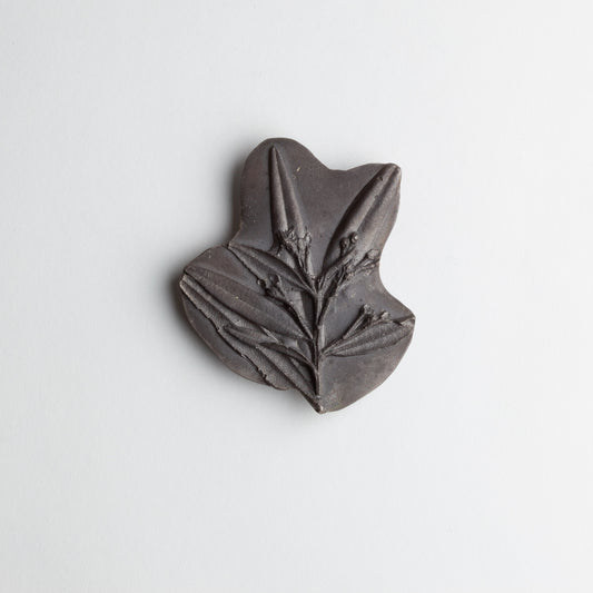 Blackened silver brooch