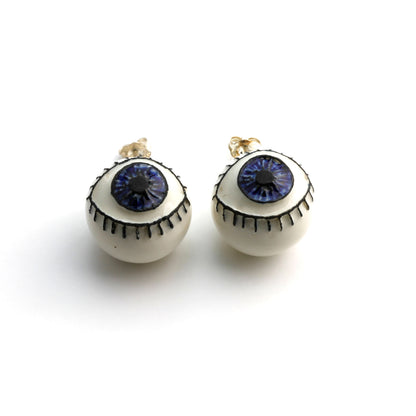 'Eyes for ears' stud earrings