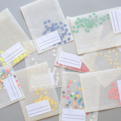 'Paper pearls' necklaces
