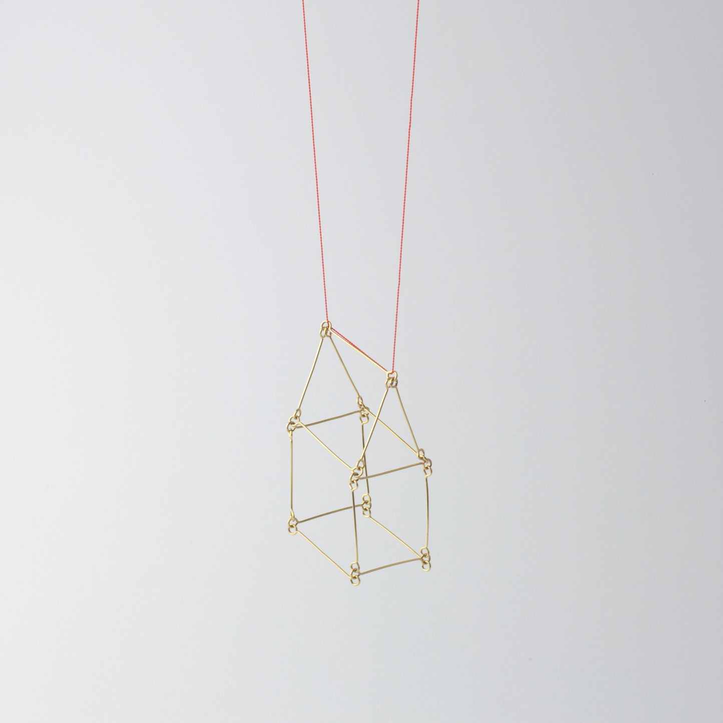 'House' pendant - gold