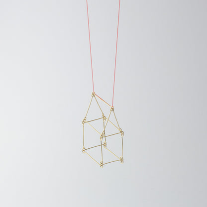 'House' pendant - gold