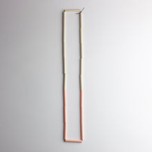 'Straws' necklace - pink/beige