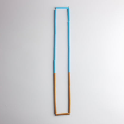 'Straws' necklace - brown/blue