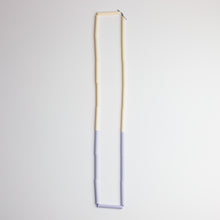 'Straws' necklace - mauve/ivory