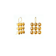 'Cone' hook earrings - gold