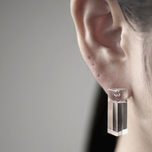 'Window: column (S)' stud earrings