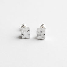 'Spark' small cube stud earrings