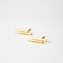 'Even' stud earrings - gold