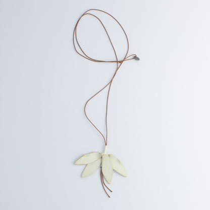 'Offerings: Wilted Champee' pendants - ivory