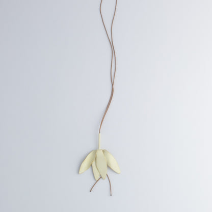 'Offerings: Wilted Champee' pendants - ivory