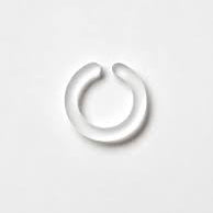 'Blank: hoops (S)' ear cuff