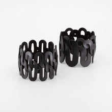 Net 3: Thin Lines bangle - black