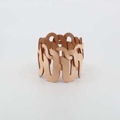 Net 3: Gradual Lines bangle - natural