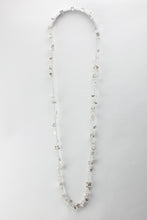 Moonstone and silver necklace