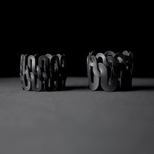 Net 3: Thin Lines bangle - black