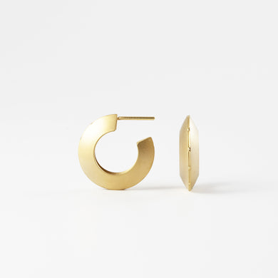 'Orbit' hoop earrings - gold